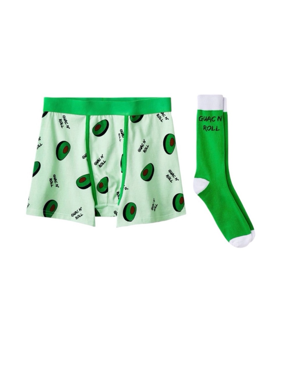 Mad Engine Men’s Boxer Briefs & Socks Set in Green